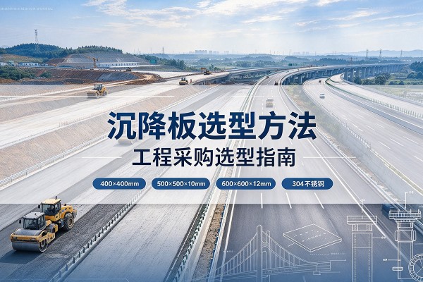 运河沉降板选择方法