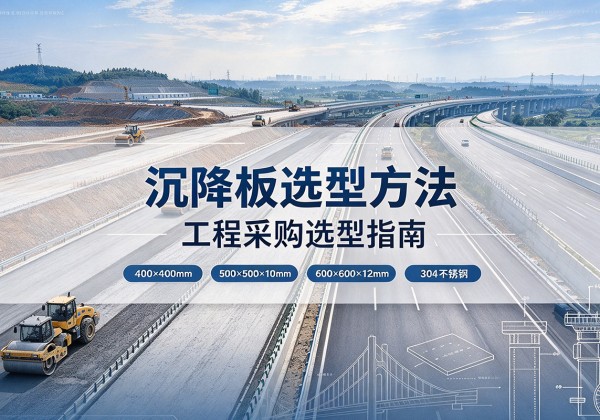 运河沉降板选择方法